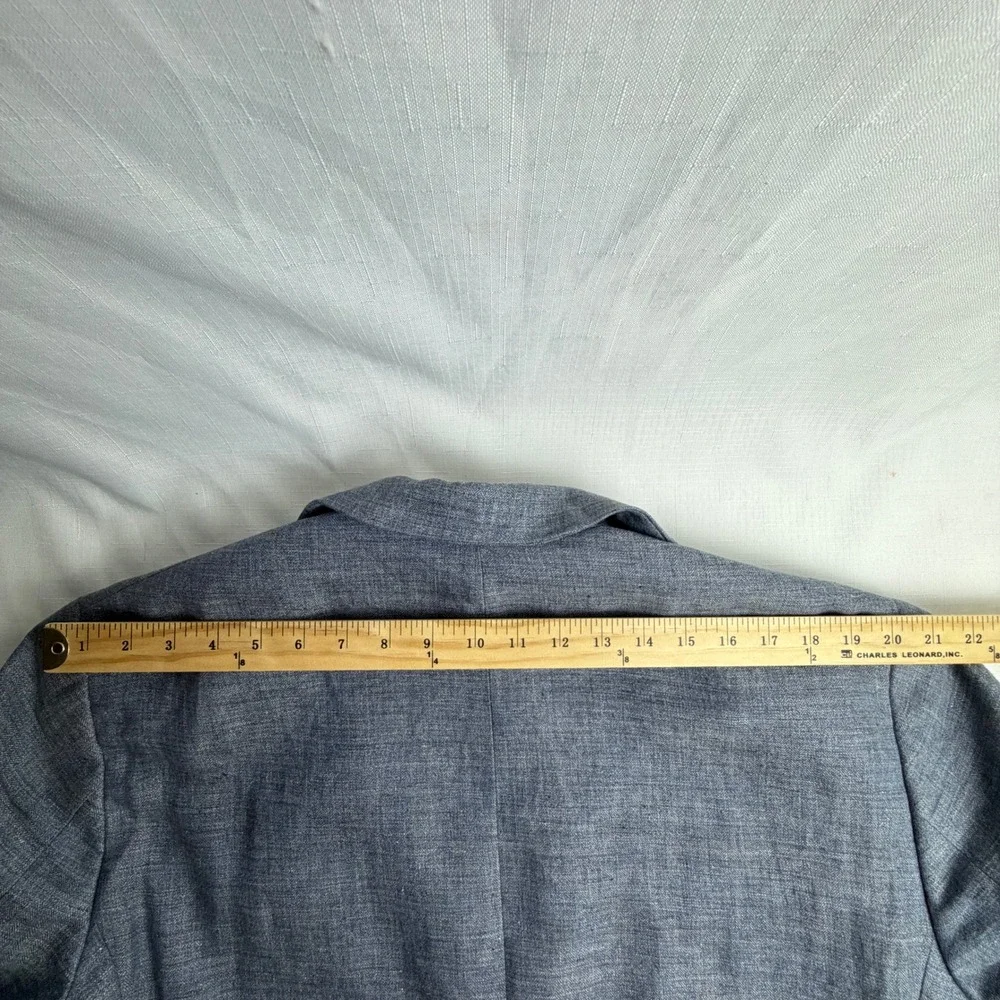 Jos A Bank 1905 Sport Coat Mens 44S Blue 100% Linen Tailored Fit Blazer